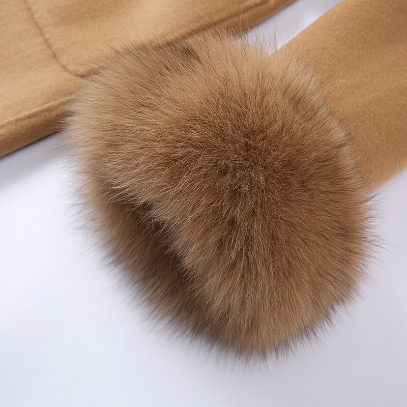 Women's Wool Coat with Real Fur main image 1