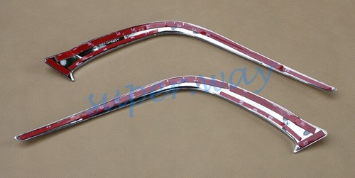 For Toyota Kluger 2014-2016 Chrome Front Fog Light Lamp Brow Strips Cover Trims - Picture 7 of 7