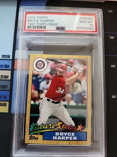 2012 Topps Bryce Harper RC 1987 Minis Future Stars PSA 10 #TM150 POP 94
