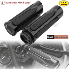 1" Handlebar Hand Grips Fit For Harley Road Glide Softail 1995-2015 FLSTN FXSTD