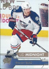2016-17 Upper Deck Series 2 BRANDON SAAD #304 UD Midnight 21/25 Spring Expo 2017