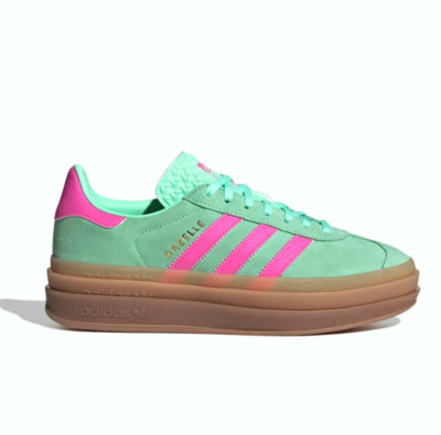 ◆adidas◆ Gazelle Bold Mint Pink H06125 Adidas Women's Gazelle Bold Pulse Mint Pink Sneakers H06125