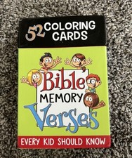 52 Coloring Cards For Kids Bible Memory Verses Coloring Pages