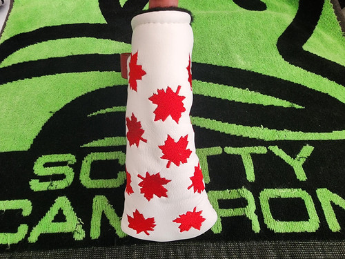 Rare Scotty Cameron Maple Leaf Canada Blade Putter Headcover Head cover⛳⛳⛳✔️