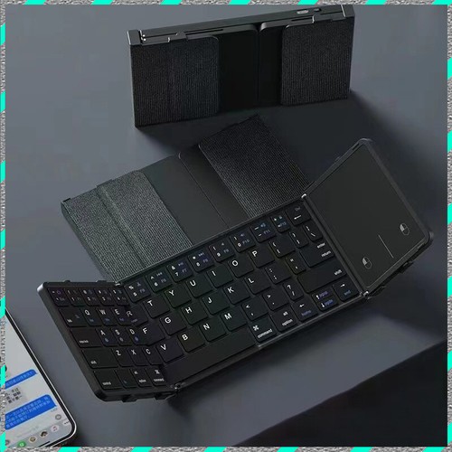 ultrathin mute foldable Rechargeable mini Wireless Bluetooth keyboard Portable - Picture 6 of 10