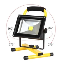 20W Waterproof Rechargeable Super Bright LED Flood Light with Car Charger