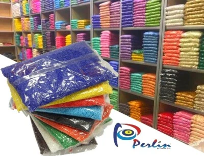 Rocailles Perlen 2mm - 3mm - 4mm 450g Gross Paket Glasperlen Schmuckherstellung