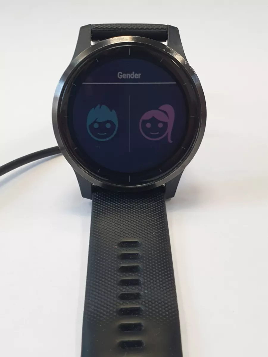 Garmin VIVOACTIVE 4 Fitness GPS Smart Watch Black Charger Working Pre Owned