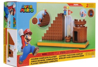 Super Mario Nintendo Course Complete Playset Interactive set W/ Mari 2.5'' Figure
