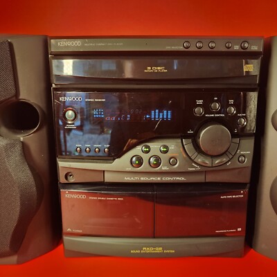 VTG 1996 Amplifier Stereo KENWOOD RXD-G2 3 CD Changer, Dual Tape