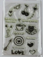 Heart Themed Cling Stamps