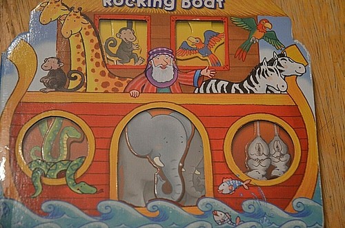 Noah's Rocking Boat fun childrens hardcover board book Molley Detweiler - Picture 2 of 5