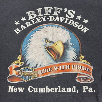 Vintage 80's 3D Emblem T Shirt Harley Davidson Used But Not