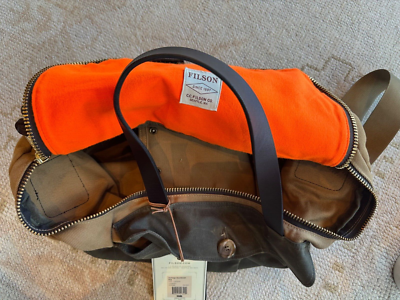 New Unused USA MADE Filson Heritage Sportsman Tan and Otter Green
