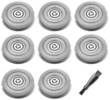 8x Replacement Heads for Skull Shaver Pitbull Gold Silver Platinum Diamond Blade