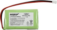 HQRP 7.4V 500mAh Li-Pol Battery Replacement for BP74R / BP-74R Dogtra Receiver