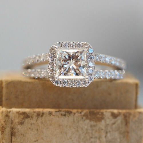 3.55Ct Princess Cut Lab-Created Diamond Wonderful Engagement