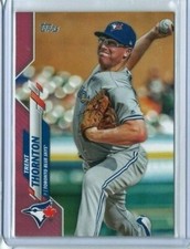 2020 Topps Series One Trent Thornton 50/50 Mother's Day Hot Pink Blue Jays #226