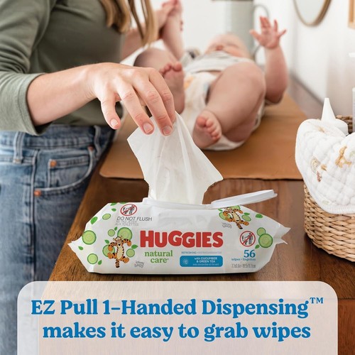 Plant-Based Natural Care Baby Wipes - 960 Count, Scented for Gentle Cleansing - Picture 6 of 10