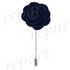 New formal Men's Suit chest brooch Navy blue flower lapel pin wedding fashion