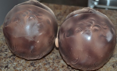 Vintage Baby Doll heads Lot of 2 Hard Plastic Gerber Baby? - Picture 6 of 9
