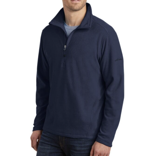 Eddie Bauer MicroFleece Half-Zip Fleece Pull-Over | Navy Blue | Mens XL EB226 - Picture 2 of 4