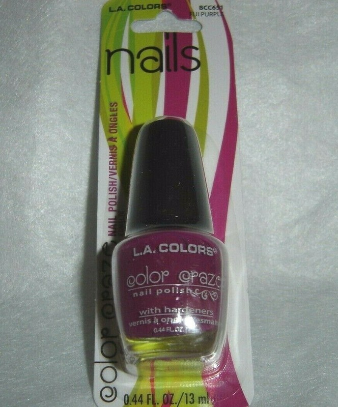 L.A. COLORS***COLOR CRAZE***Nail Polish~~~FIJI PURPLE~~~0.44 fl oz~~NEW~~SEALED 
