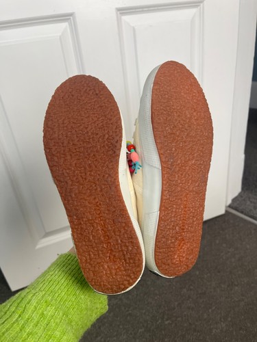 Rare SUPERGA x MIRA MIKATI Rainbow Bead TRAINERS Size UK 4 WORN ONCE - Picture 7 of 10