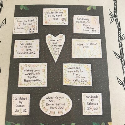 BAREROOTS Quilt Stitchery Labels #77 By 