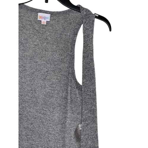 LulaRoe Damen Pullover offen lang Staubtuch Kragenlos Ärmellos Cardigan Grau XS - Bild 2 von 10