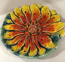 Vintage Georges Briard Mid Century Modern Flower Plate / Ashtray, Rare MCM