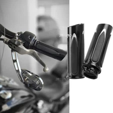 1" 25MM CNC Motorcycle Handlebar Grips Hand Grip For Harley Davidson Fatboy Dyna