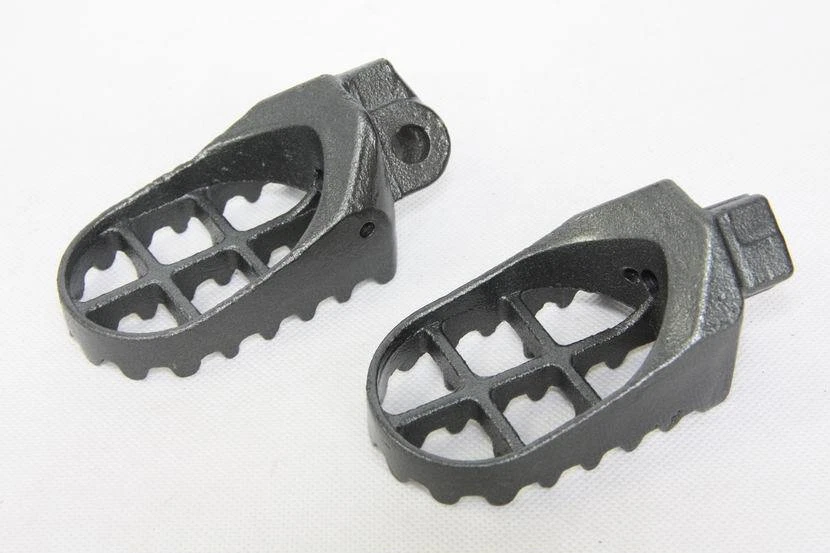 Clavijas de pie negras Gunmetal para Suzuki RM125 250 RMX250 DR-Z Kawasaki KLX400R KX500 Foto 2 de 3