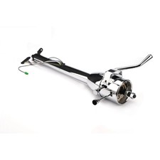 35 Tilt Steering Column Automatic W Wheel Adapter Chrome Finish 35 Tilt Steering Column Automatic W Wheel Adapter Chrome Finish