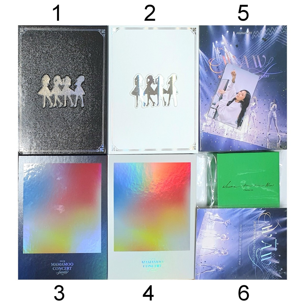 [MAMAMOO] MOOSICAL CurtainCall, 4 temporadas FW, WAW; concierto Blu-ray, Kihno-Kit, DVD