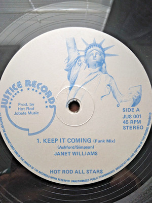 Janet Williams   Keep It Coming - 12'' Vinyl Single