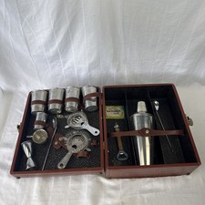 Vintage Travel Bar Set Portable Bar by Imperial Luggage Case