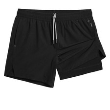 Mens Running Shorts with Compression Liner 5" Quick Dry Workout Shorts Anti-C...