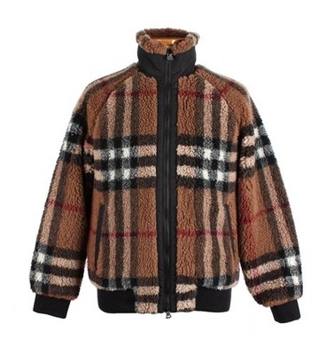 Burberry Check Fleece Zip-Up Jacket 71159891 | eBay