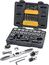 42 Piece Metric Ratcheting Tap and Die Set Professional Threading Tools