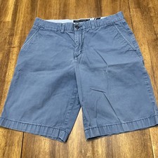 Tommy Hilfiger Men  s Casual Blue Classic Fit Chino Shorts Size 33 Golf