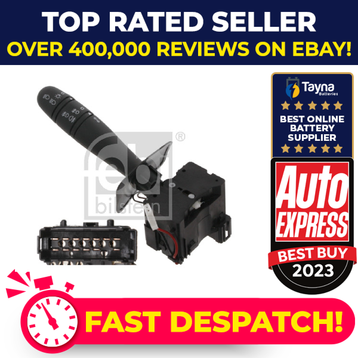 Steering Column Switch 33520 Febi Stalk 7701040730 Genuine Quality Guaranteed