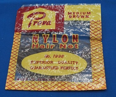 Prova Nylon Hair Net Packaging Advertising NOS