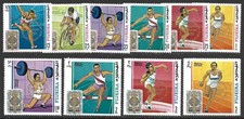 Fujeira | UAE 1968 Mexico Olympic Games Set Ovptd with XX Olympiad Munich VF-NH