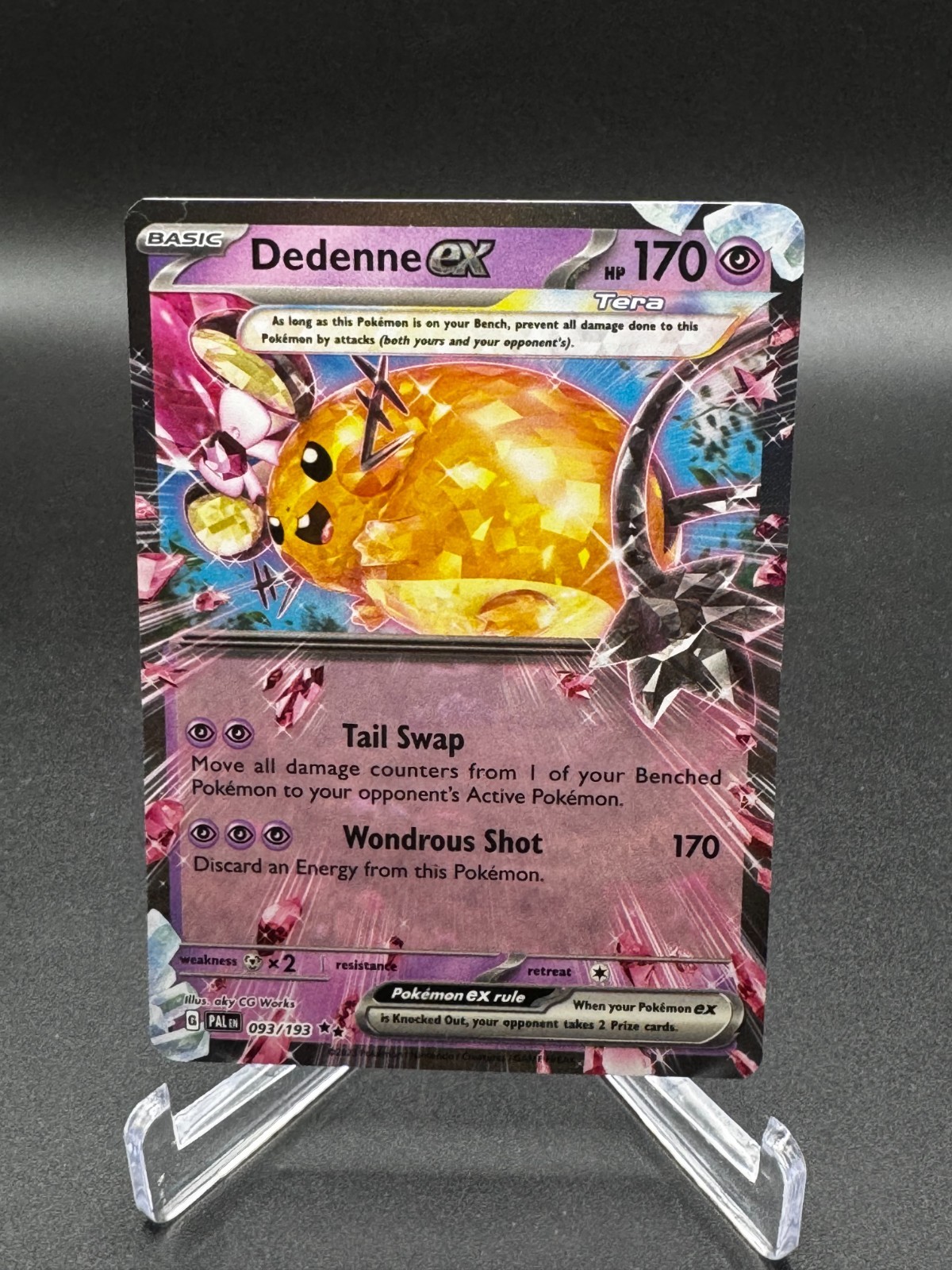Pokémon TCG Dedenne Ex 93/193 Paldea Evolved NM