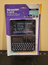 Vintage Sharp EL-6620B Electronic Organizer Memo Master 35KB Backlight Black New