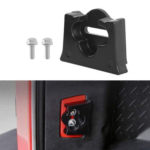 Black Tailgate Limiter Latch Stop Bumper Kits For Jeep Wrangler JK 2007-2017 - Picture 6 of 10