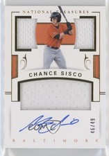 2018 Panini National Treasures Gold 46/49 Chance Sisco #PCS-CS Auto 06yt