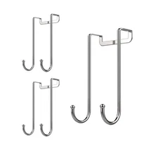 Over Door Hook Heavy Duty Hooks for Hanging - Single Hook Loads up to 50lbs f...