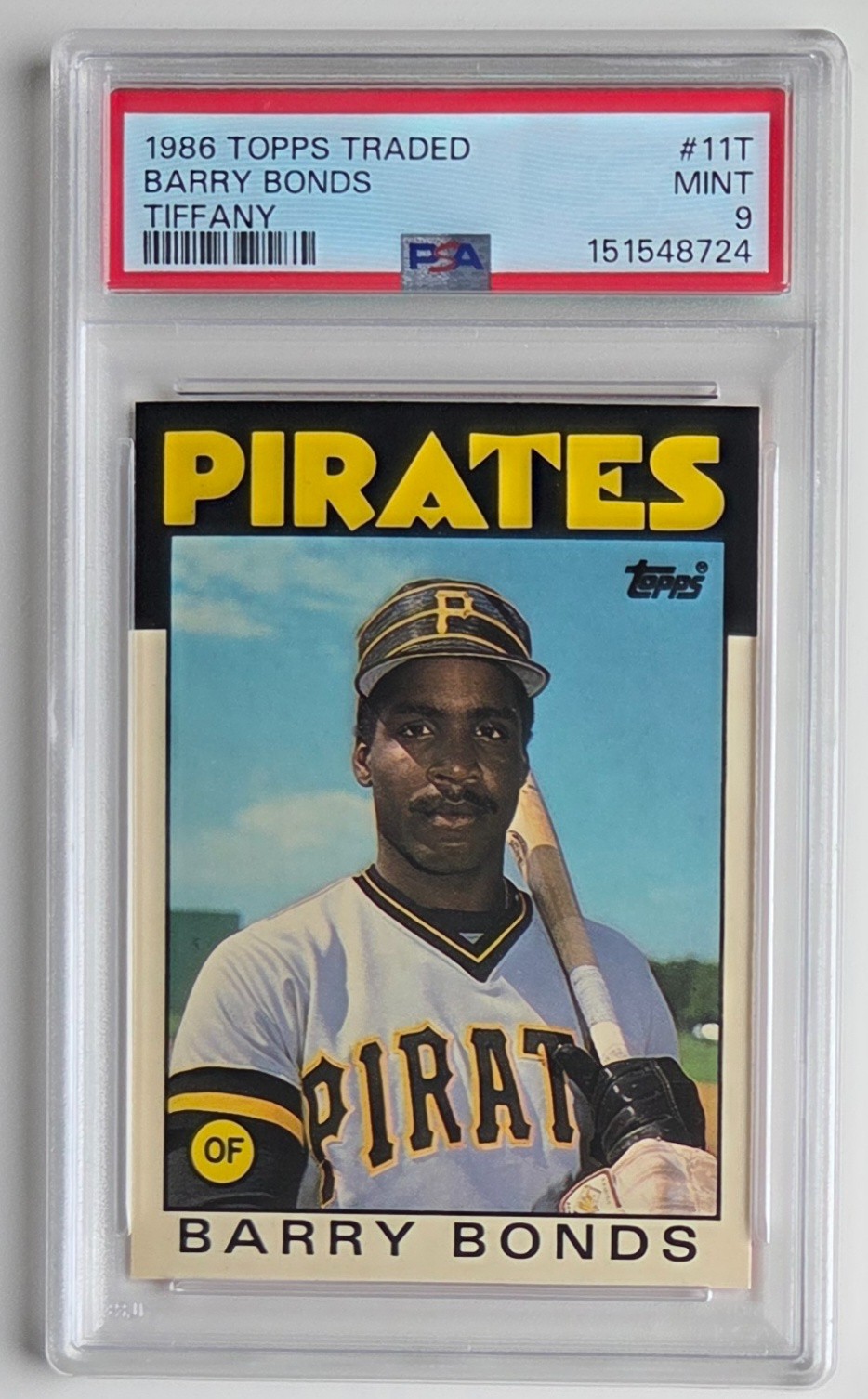 1986 Topps Traded - Barry Bonds #11T (Tiffany) (RC) PSA 9
